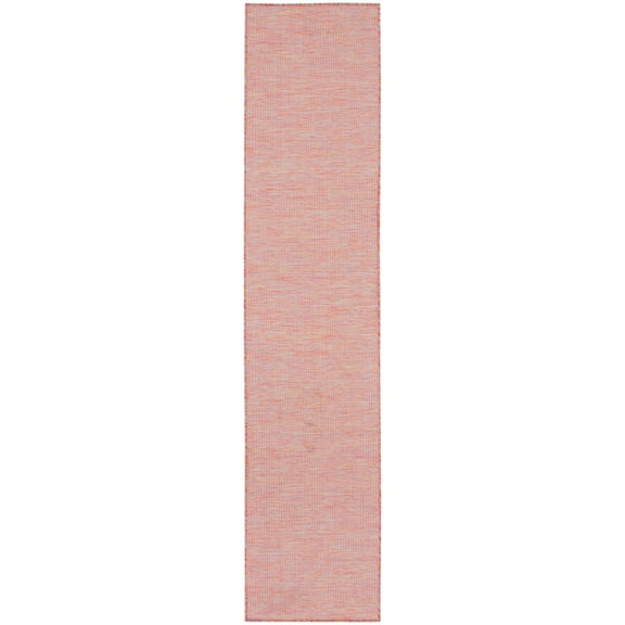 Nourison Positano Solid Indoor Outdoor Rug Rainbow 2' x 6'