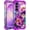 Purple Flower, variant on CASEFIV for Samsung Galaxy S26 Plus Case,[Magnetic Invisible Stand][Military-Grade Drop Protection] Slim Glossy Marble Pattern Back Shockproof Protective Phone Cover,Purple Marble