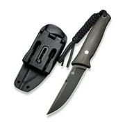 Civivi Tamashii Fixed Blade C19046-4 Knife Black D2 Steel & Dark Green Micarta Hunting Knives