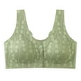 thumbnail image 7 of Daisy Bras for Older Women 2025 No Underwire Bra Comfy Front Closure Bras Full Support No Underwire Bras Front Snap Bras for Senior Women, Daisy Bra for teen girls #04 Green,XXXL, 7 of 7