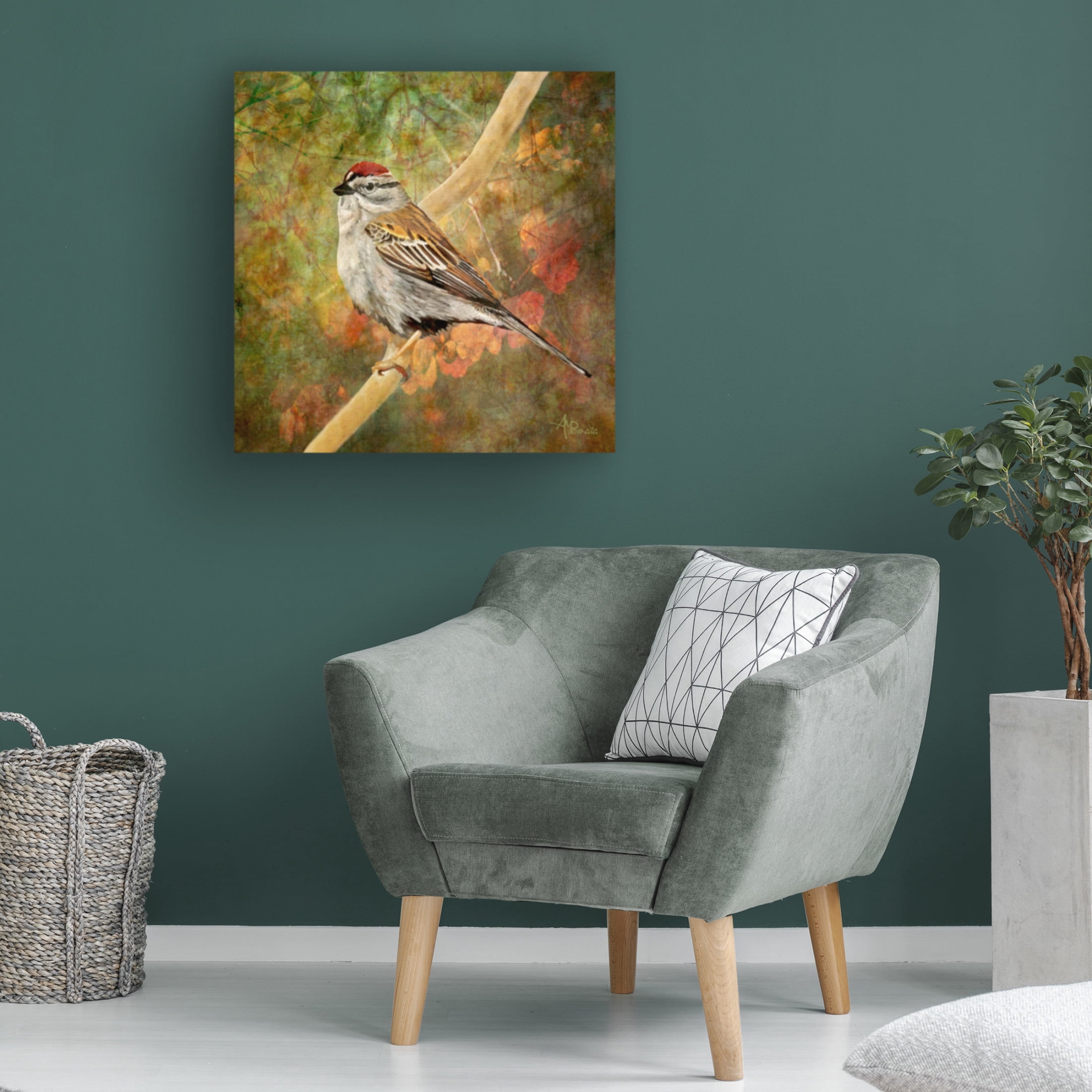 Canvas Wall Art - Angeles M. Pomata 'Immersed In The Forest' Wall Art for Living Room, Bedroom, or Office Décor by Trademark Fine Art - 24 x 24 Inches