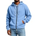 thumbnail image 4 of NominalSnug Zip up Hoodies for Mens Long Sleeve Jackets Casual Hooded Sweatshirts Warm Coat with Pockets, 4 of 8