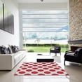 thumbnail image 6 of Ahgly Company Indoor Square Patterned Platinum Gray Novelty Area Rugs, 4' Square, 6 of 6