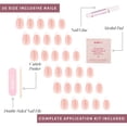 thumbnail image 4 of Press On Nails Glamnetic Mrs. Short Almond con puntas francesas, 4 of 6