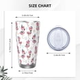 thumbnail image 4 of KLL Flamingos Tribal Print 40oz Stainless Steel Insulated Car Cup with Spillproof Lid - Keep Your Drink Hot or Cold on the Go-Without Straw, 4 of 8