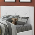thumbnail image 3 of Aerys Crystal Tufted Upholstered Double Bed , White, 3 of 3