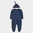 thumbnail image 2 of Akafmk Newborn Boys Infant Girls Bodysuits,Fall Winter Cottons Bodysuits Pajamas,Long Sleeve Bodysuits Graphic Print Casual Onesie Outfits Hooded Romper Jumpsuit Toddler Boys Clothing 3-6 Months, 2 of 3