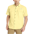 thumbnail image 1 of GH Bass & Co. Camiseta con botones ventilados para hombre, amarillo, grande G.H. Bass & Co. Botones al frente, 1 of 2