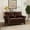 Burgundy, variant on Living Room Loveseat with Burgundy Faux Leather / Solid Wood Legs and Comfortable Seating