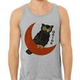thumbnail image 2 of Vintage Halloween Owl Tank Top Unisex Medium Grey, 2 of 5