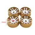 thumbnail image 4 of TISHITA 4 Pieces RC Car Wheel Hub Tires Accessory 20mm Hex Hub Upgrade Parts Replacement Golden, 4 of 4