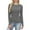 Gray, variant on Women Casual Solid Color Round Neck Long Sleeved Slim Tight Fitting Pit Stripe Top Fall Clothes Outfits Basic Winter Clothing