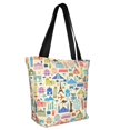 thumbnail image 2 of Fotbe Famous Places Pattern Beach Tote,Shoulder Handbag,Spacious Tote Bag,Lightweight Travel Bag,Versatile Shopping Bag, 2 of 9
