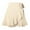 Beige, variant on Women's Flowy Shorts Skirts Bandage High Waist Ruffle Mini Skirts Casual Pleated Summer Trendy Skirts