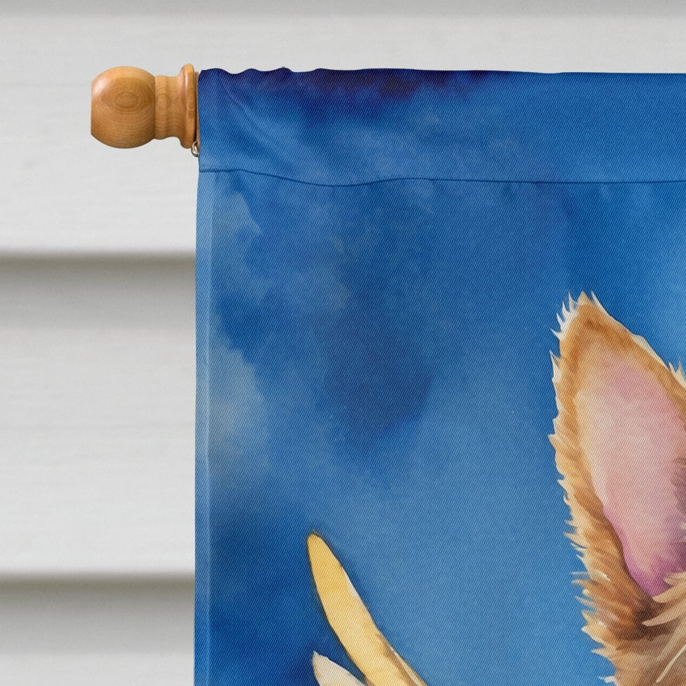 Caroline's Treasures DAC7044CHF Norwich Terrier My Angel House Flag Large Porch Sleeve Pole Decorative Outside Yard Banner Artwork Wall Hanging, Polyester, House Size, Multicolor