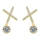 thumbnail image 2 of Fiudx Pendientes Elegantes, Impresionante Diseño de Letra X, Deslumbrante Brillo de Circonitas Cúbicas, Regalo de Graduación Perfecto, Ideal para Usar a Diario En Bodas, Banquetes, Accesorio de Moda, 2 of 3