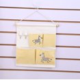 thumbnail image 5 of 1 Pack Home Bedroom Living Room Decor Creative Cotton And Linen Wall-mounted Waterproof Hanging Bag Behind the Door Wardrobe Hanging Pocket Household Sundries Storage Hanging Bag, 5 of 14