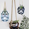thumbnail image 4 of MesaSe Creative PU Leather Hanging Flower Pot Display Holder with Woven Rope Plant Shelf Planter Decoration, 4 of 10