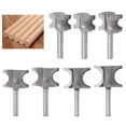 thumbnail image 2 of 6.35mm Shank Router Bit Half Round Side Engraving Woodworking Milling Cutter, 2 of 7