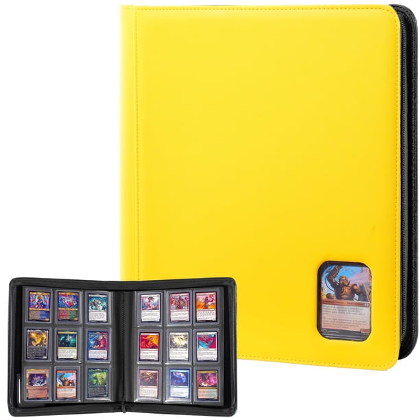Top Loader Binder ProCase tiene capacidad para 324 cargadores, color amarillo