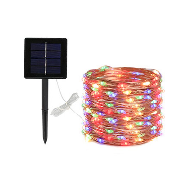 CAROOTU 50/100/200 Led Solar Power Fairy Light String Lamp Party Xmas Decor Garden Outdoor Light
