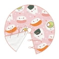 thumbnail image 2 of Daiia Cute Sushi Drawing Merry Christmas Tree Skirt , Xmas Large Lace-up Tree Skirt, Santa Snowflakes Rustic Home Decorations New Year Party Farmhouse Decor-48", 2 of 7