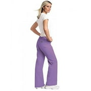 Landau Women's 9502 Urbane Relaxed Drawstring Pant Wisteria Purple 2XL Petite