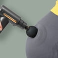 thumbnail image 4 of Mini Massage Gun Deep Tissue Massage Gun,USB Recharge,4 Massage Heads,Travel Home Handheld Electric Massagers for Body Muscle Relax 6 Modes, 4 of 5