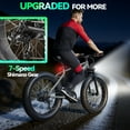 thumbnail image 5 of ZNH 1000w Peak Electric Bicycle for Adults w 48V 13Ah Removable Battery Up to 20mph，24”*4.0” Fat Tire Ebike for Snow & Beach，Electric Mountain Bike with 7 Speed，UL2849，Gray, 5 of 9