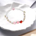 thumbnail image 6 of BemeyourBBs Valentine's day Bracelet for Women Love Heart Valentine's day Beaded Bracelets Bulk Cute Pink Red Stackable Stretch Bracelets for Valentines Day Accessories Jewelry Gifts, 6 of 8