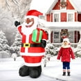thumbnail image 3 of UBesGoo 7Ft Inflatable Garden Santa Claus Decor with 5 String Lights for Party,New Year, 3 of 7