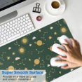 thumbnail image 4 of Long Mouse Pads for Desk,Green Sun Moon Star Planet Cloud Pattern Desk Mats on Top Of Desks, Desk Mouse Pad Extra Large with 3mm Non-Slip Base and Stitched Edge for Gaming,Office,Work,Home 31.5"x11.8", 4 of 6