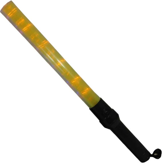 BRITEGUARD 21" (53.3 cm) Signal Light Stick in Yellow | Dual Lighting Modes | High-Visibility Yellow with Textured Handle | Includes Wrist Strap | Multipurpose Safety Tool