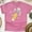 Heliconia, variant on Cute Pencil with Pink Bow Teacher Shirt – Star Print Design, White, Size S