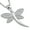 silver, variant on 925 Sterling Silver Butterfly Dragonfly Pendant Necklace