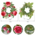 thumbnail image 6 of 2Pcs Candlestick Garland Lifelike Candle Holder Wreath Long-lasting Artificial Wreath for Home Party Decoration, 6 of 7