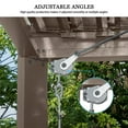 thumbnail image 5 of Mondawe 10'x10' Louvered Pergola, Outdoor Aluminum Pergola with Adjustable Rainproof Roof for Porch ,Deck, Patio, Garden, Brown, 5 of 10
