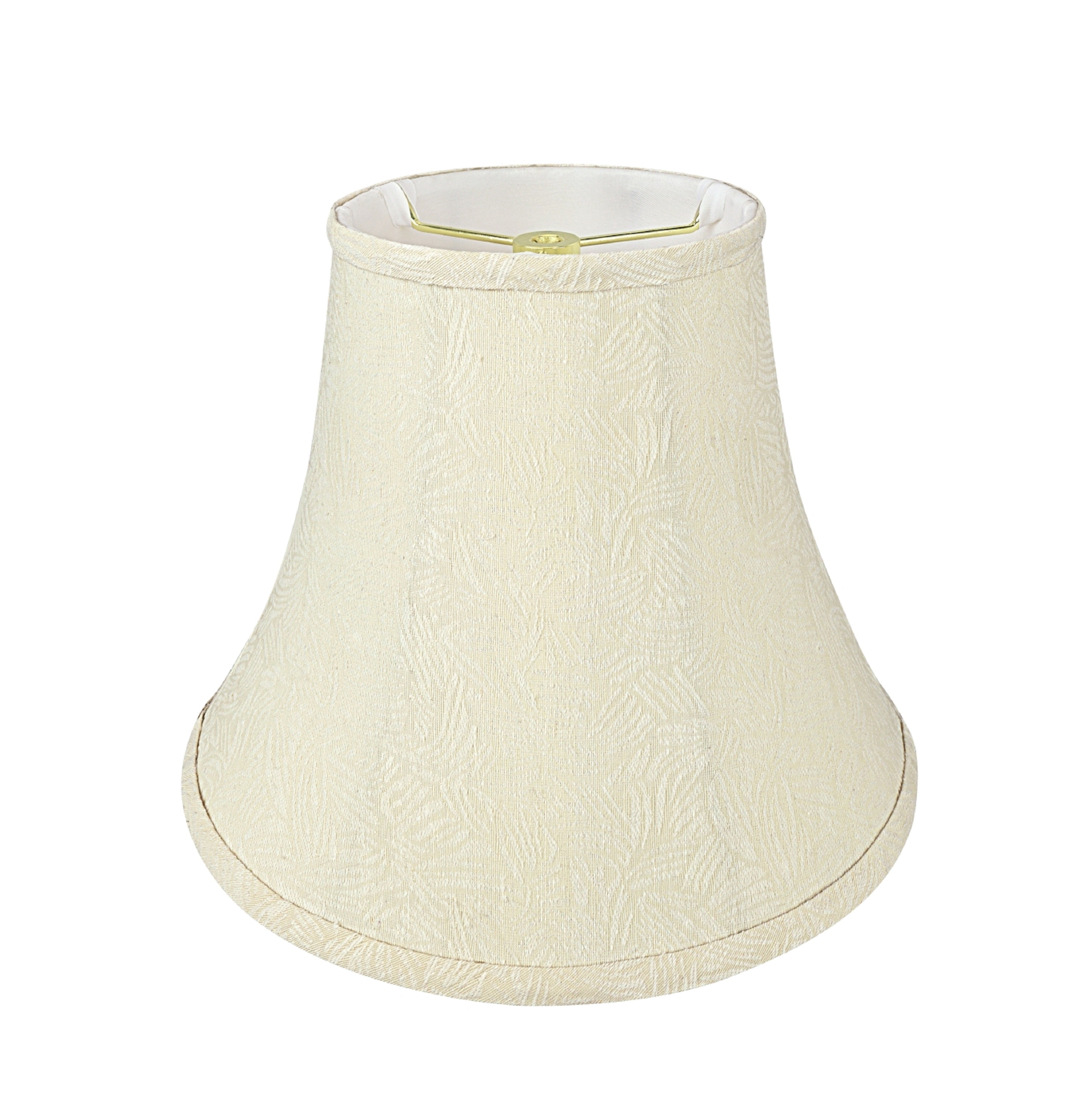 Aspen Creative 30167 Transitional Bell Shape Spider Construction Lamp Shade in Beige, 12" wide (6" x 12" x 9-1/2")
