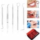 thumbnail image 2 of Kit de dentista: 5 herramientas profesionales de acero inoxidable para limpieza bucal. Ideal para adultos, niños y mascotas., 2 of 5