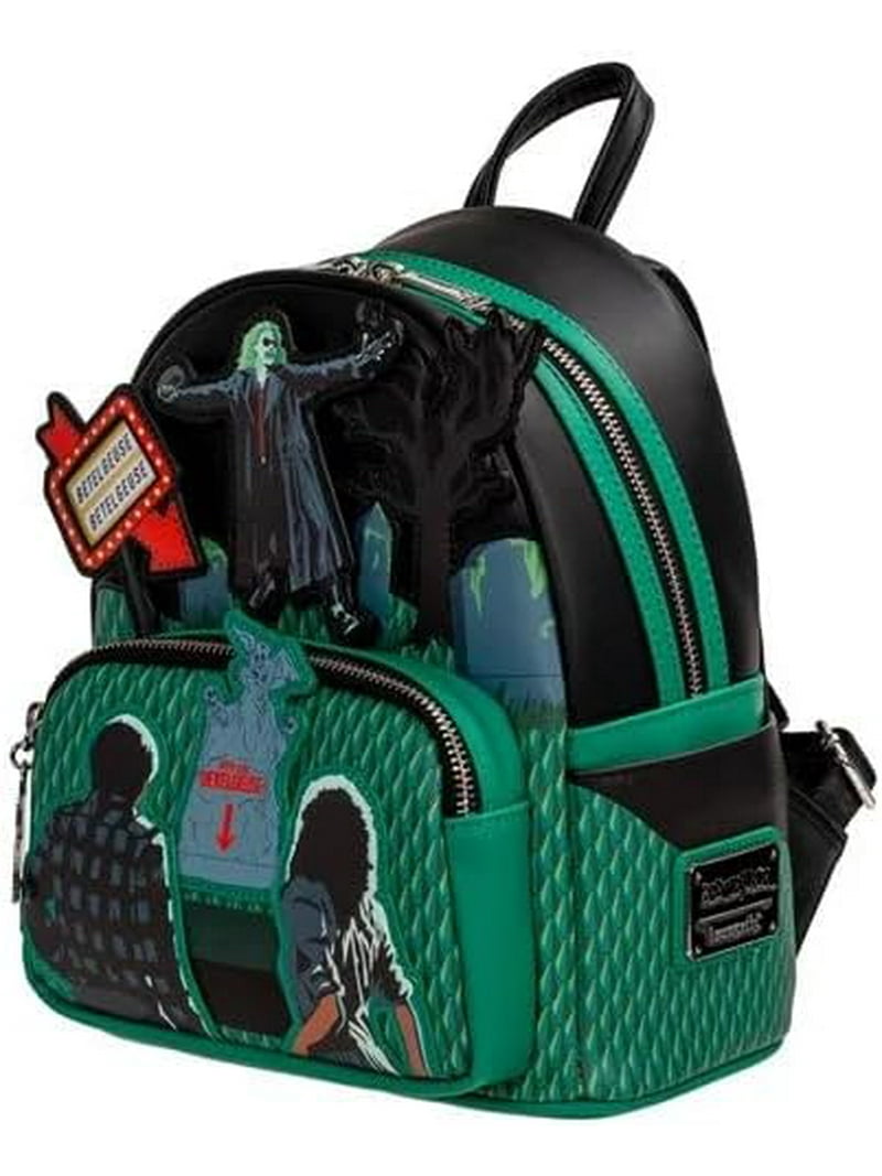beetlejuice mini backpack Loungefly WB  Circle Of Hope Boutique This backpack measures 22.86 x 26.67 x 11.43 cm and has been manufactured by Loungefly in high quality materials BEETLEJUICE - Mini Backpack LoungeFly