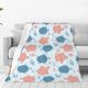 thumbnail image 1 of Fotbe Sea Turtle Manta de Franela Acolchonada con Estampado, Súper Suave y Esponjosa, Extra Grande para Sofá, Cama, Uso Todo el Año-40"x30", 1 of 7