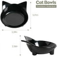 thumbnail image 2 of Cuenco de agua para gatos, cuencos anchos para alimentación de gatos, para aliviar el estrés de la fatiga de los bigotes, cuenco para mascotas, perros, gatos, conejos, cachorros, material seguro de, 2 of 8