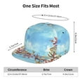 thumbnail image 6 of Fotbe Sea and Fish Flat Bill Visor Cap Classic Snapback Hat Polyester Foam Trucker Hat Trucker Cap Adjustable Baseball Cap, 6 of 9