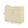 thumbnail image 2 of Foundations SafeSwing Changing Table, Built-In Storage, Soft-Close Hinges, Natural, 2 of 9