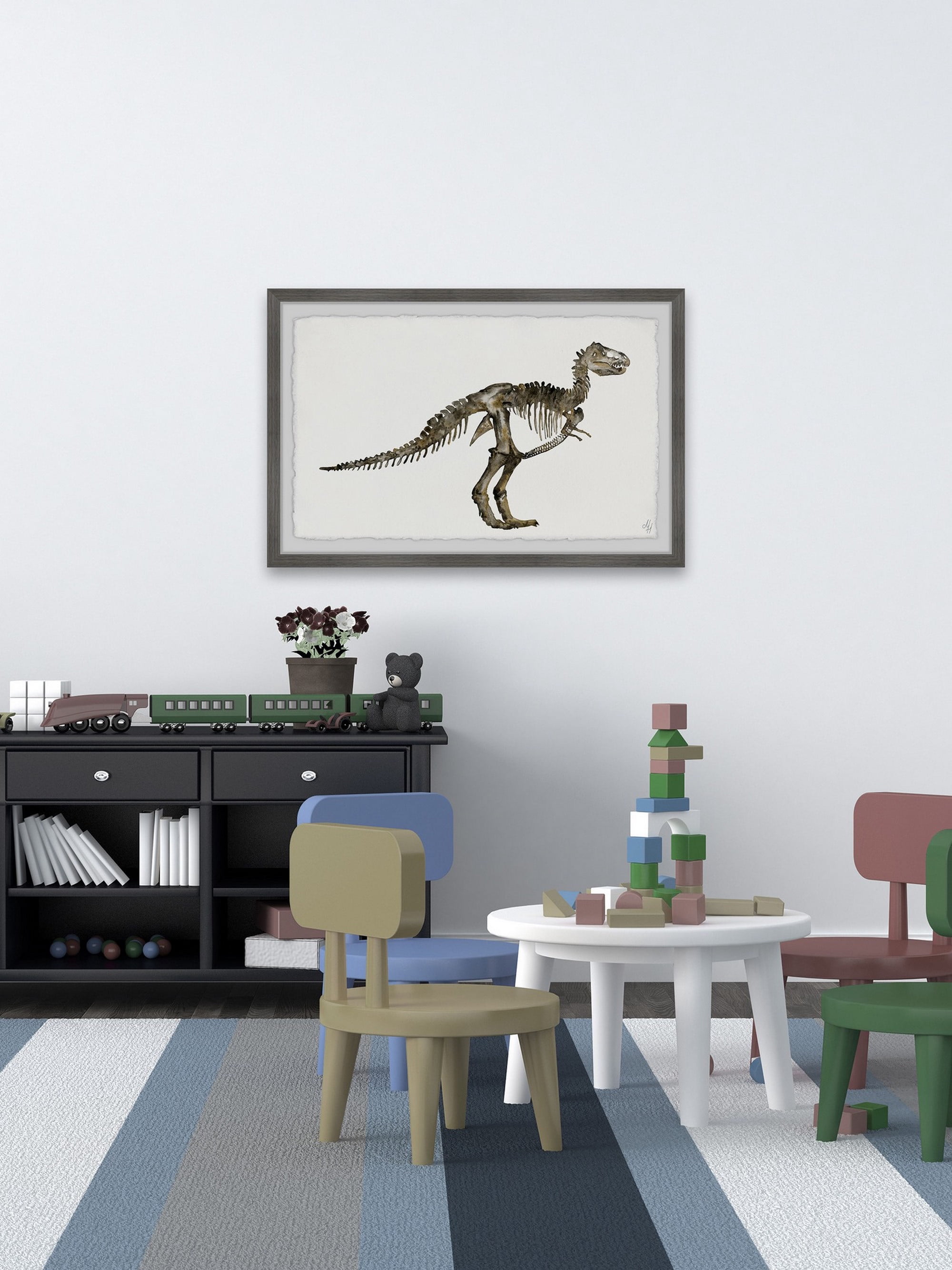 Marmont Hill Dinosaur Skeleton Framed Wall Art