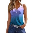 thumbnail image 2 of lSLJS Women's Womens Été Imprimé Round Sports Tops for Extérieur Mince Tops, Tank Tops, 2 of 5