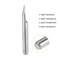 thumbnail image 3 of Uxcell Solid Carbide Wood Engraving Bit CNC Router Tool 0.6mm, 3 of 6