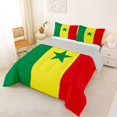 thumbnail image 2 of Manfei Senegal Flag Full Size Comforter Sets,Vintage National Bedding Comforter Set,Green Yellow Red,Light Gray Reversible,3-Piece,1 Comforter and 2 Pillowcases, 2 of 7
