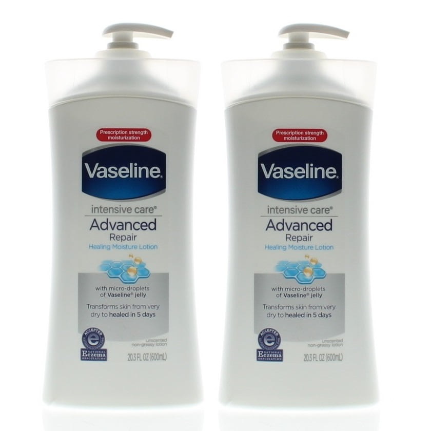 Vaseline Intensive Care Advanced Repair Unscented Lotion 20.3oz (2PACK