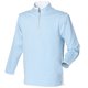 thumbnail image 1 of Front Row - Sudadera con 1/4 cremallera Tacto suave Modelo Soft Touch Hombre Caballero (Azul cielo/Blanco), 1 of 1